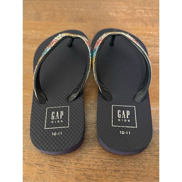 New Gap glitter flip flop size 10-11T - Picture 3 of 4